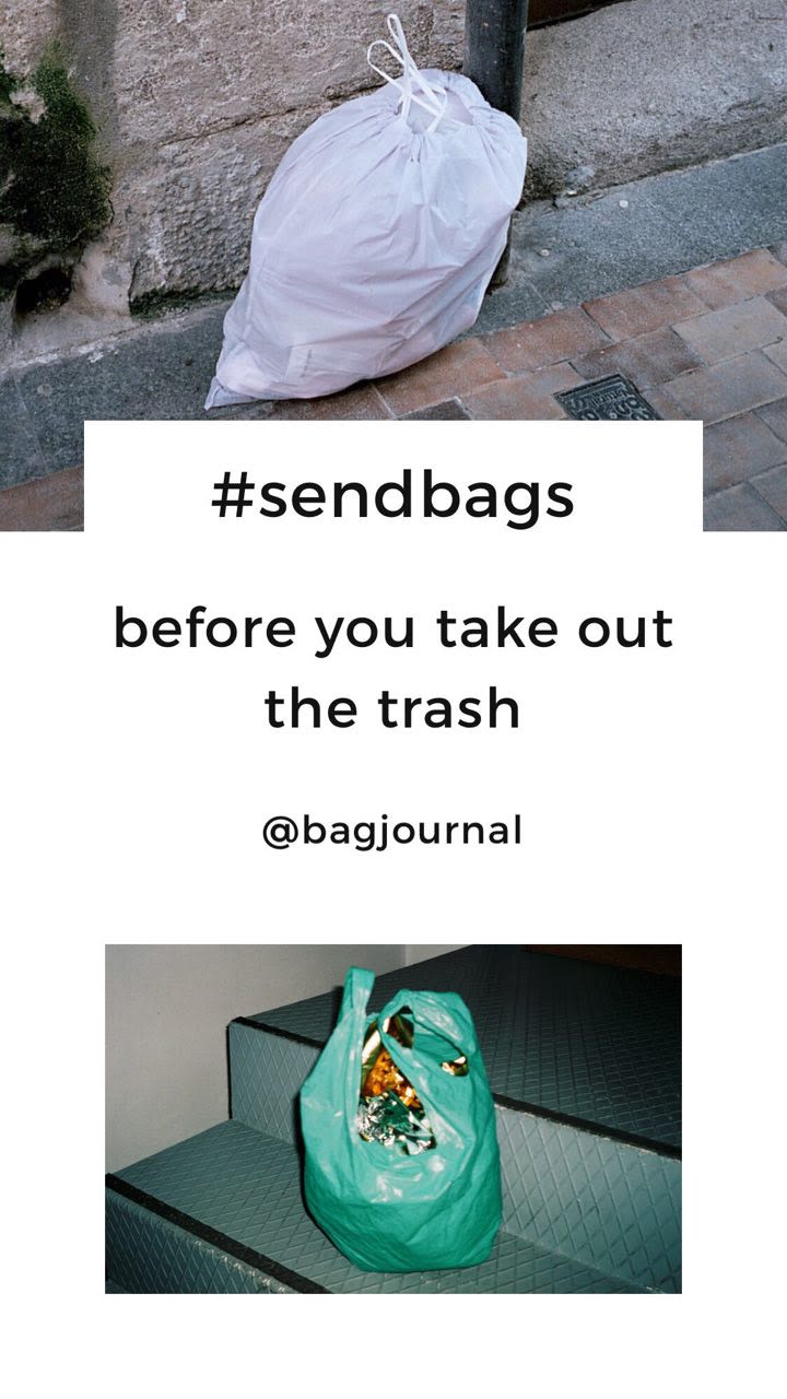 Copy para la cuenta artística de Instagram @bagjournal, que promueve el reciclaje artístico de las bolsas de plástico.