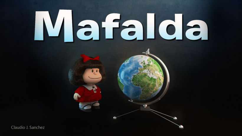 Mafalda ZBrush, 3ds Max and Photoshop -1