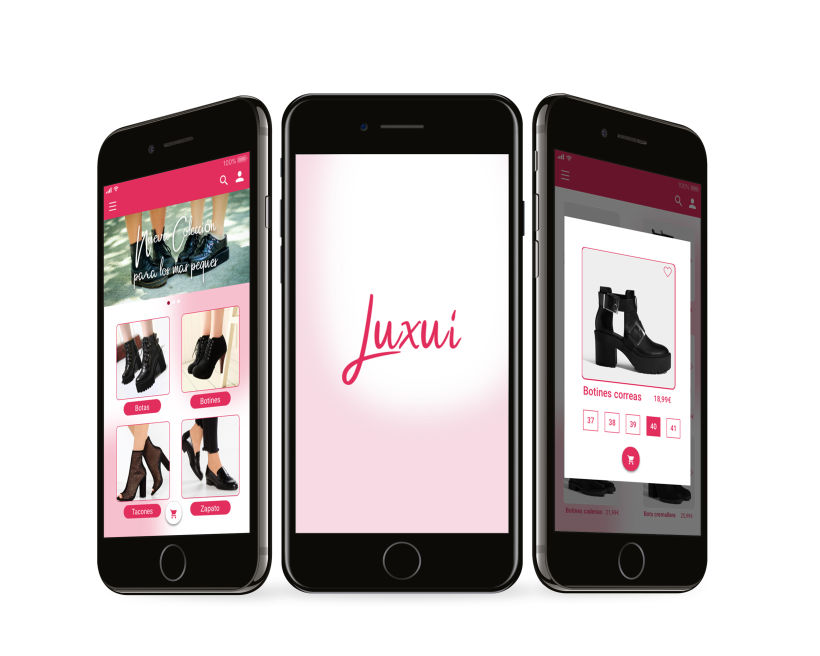 Diseño de interfaz para Luxui (E-commerce)