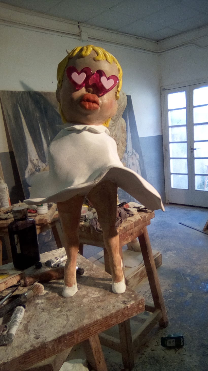 Mi Proyecto del curso: Diseño e intervención de art toys, The Blonde Girl 10