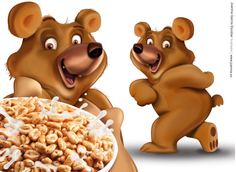 Creación de personajes para packaging de cereales Consum KIDS 8