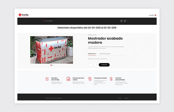 Plataforma Reservas Online - Cruz Roja Madrid 2