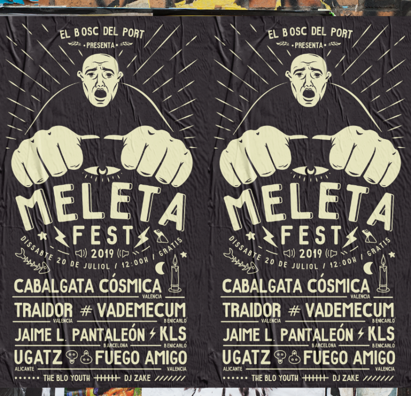 Poster para el festival de música - Meleta Fest ´19 1