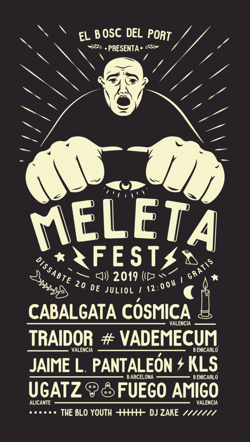 Poster para el festival de música - Meleta Fest ´19 0