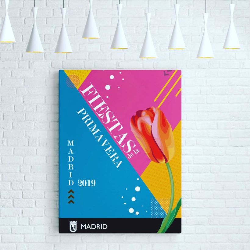 Diseño cartel Fiestas de Primavera Madrid 2019  -1