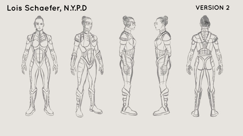 Lois Policía de N.Y, Mi Proyecto del curso: Metodología y conceptualización para el diseño de personajes 1