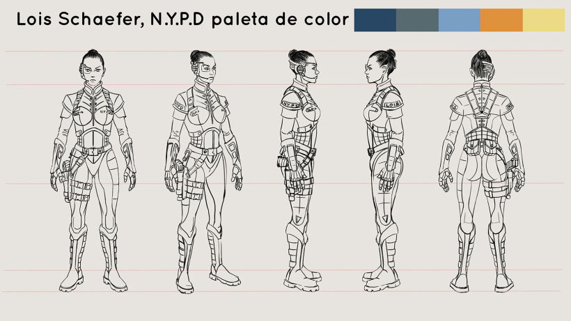 Lois Policía de N.Y, Mi Proyecto del curso: Metodología y conceptualización para el diseño de personajes 4
