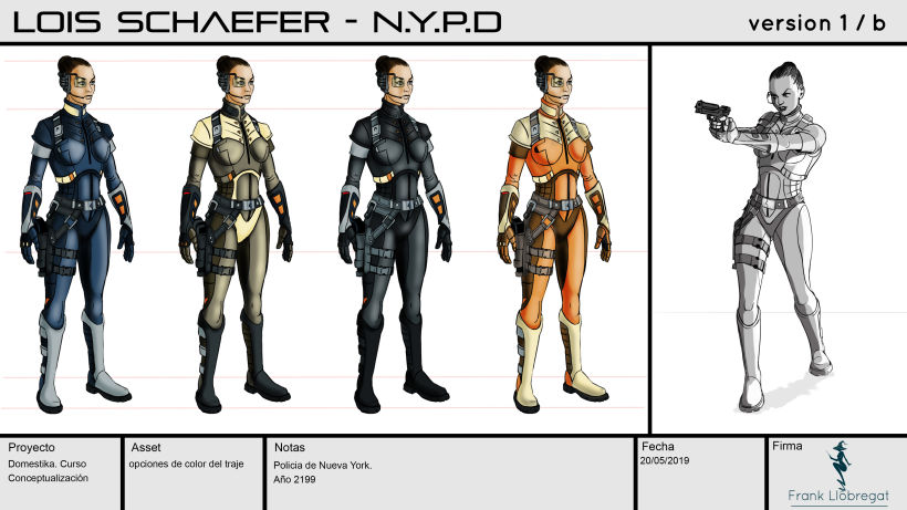 Lois Policía de N.Y, Mi Proyecto del curso: Metodología y conceptualización para el diseño de personajes 9