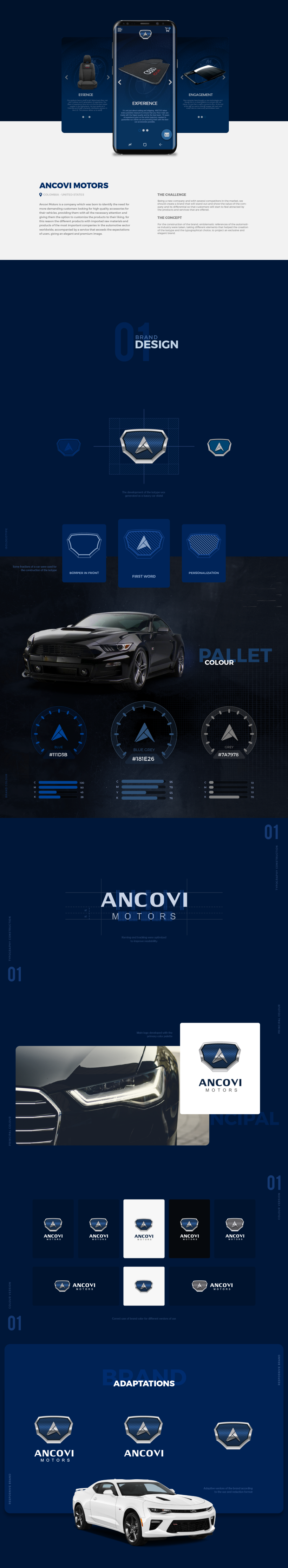Ancovi Motors branding 1