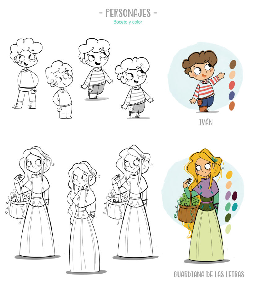 El Laberinto de las letras. Ilustración digital para cuentos infantiles. 5