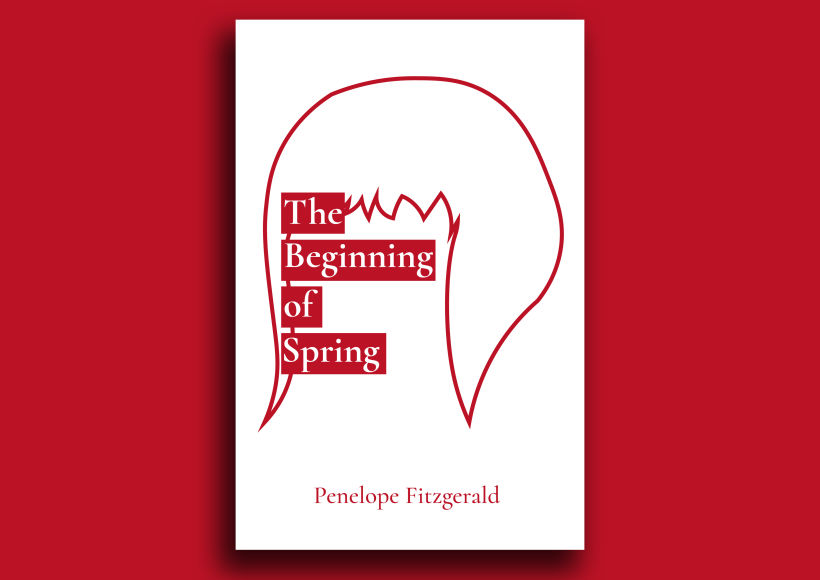 Proyecto personal de diseño de una portada para el libro "The Beginning of Spring" de Penelope Fitzgerald