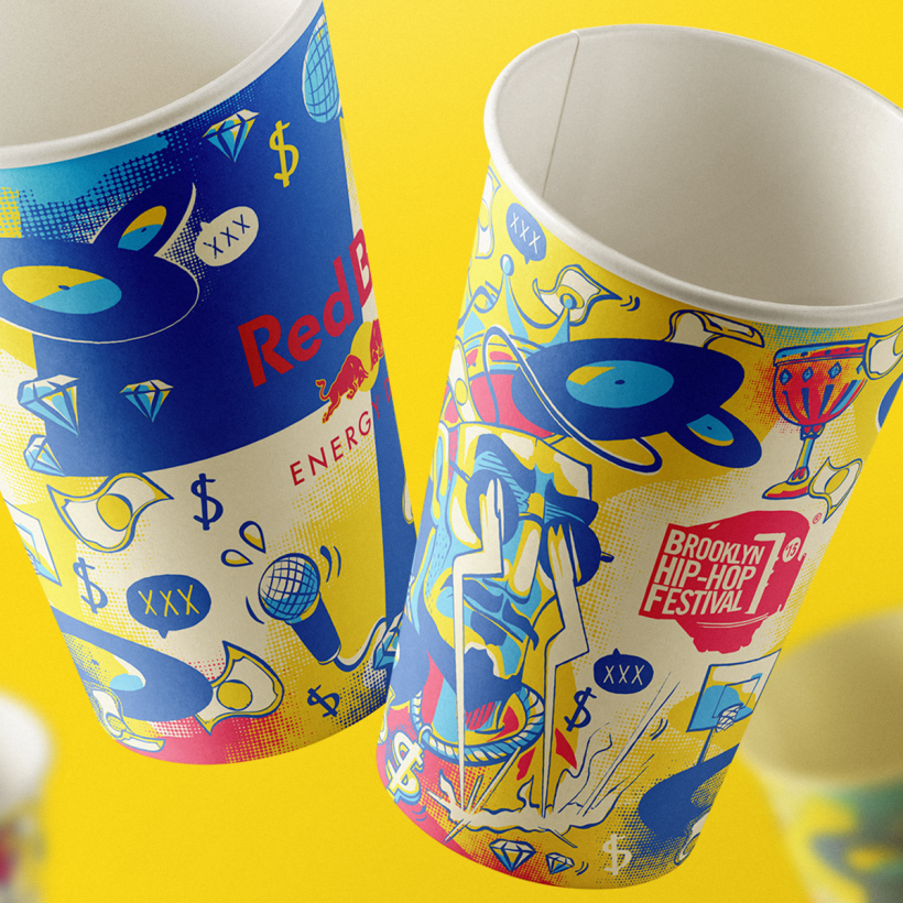 Red Bull Cups — Illustration 2