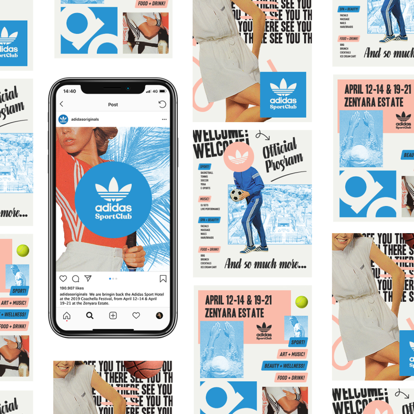 Adidas Sport Club — Branding + Application [Creative Direction] 2