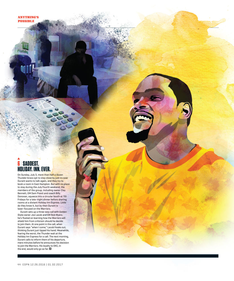 Ilustraciones para ESPN The Magazine (Diciembre 2016) 8