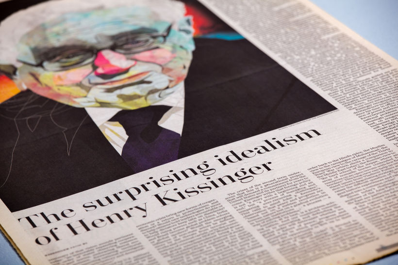 Ilustración de Henry Kissinger para The Washington Post 2