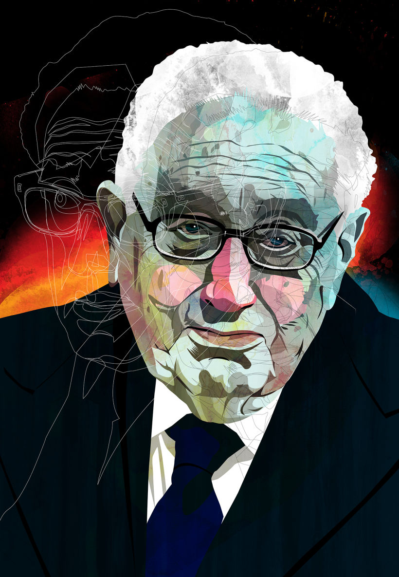 Ilustración de Henry Kissinger para The Washington Post 0
