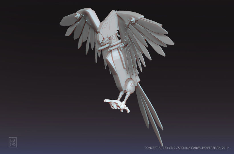 Falcon Mecha - Concept Art  3