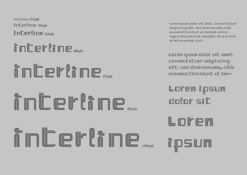 Tipografía: Interline 2