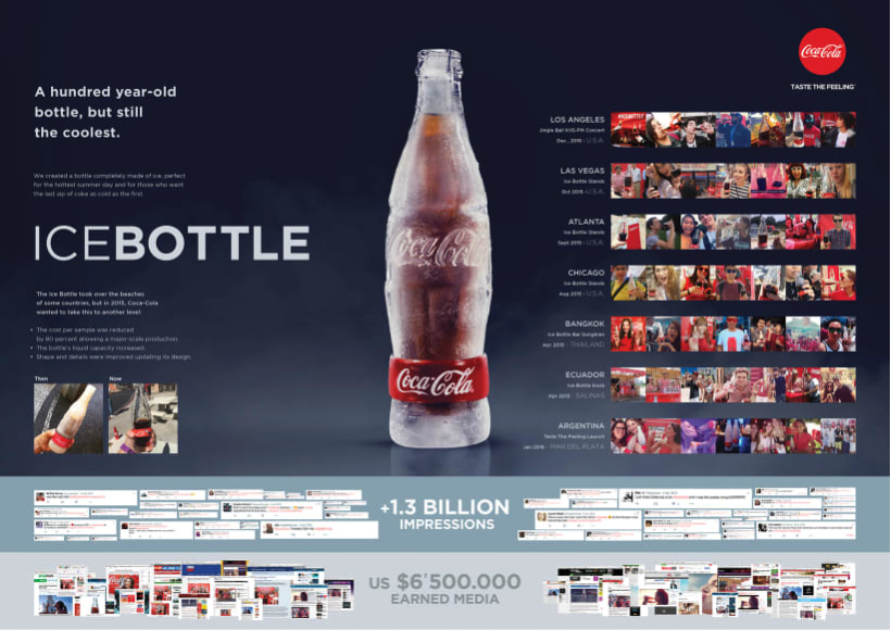 Ice Bottle - Coca-Cola, proyecto de Ruano Rivera 