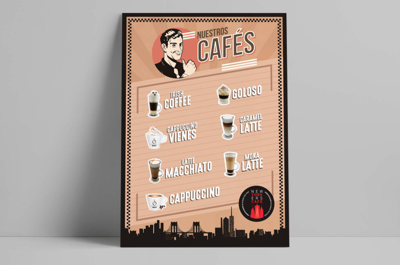 NEWYORKERS CAFE: Branding, Packaging, Editorial, Publicidad 10