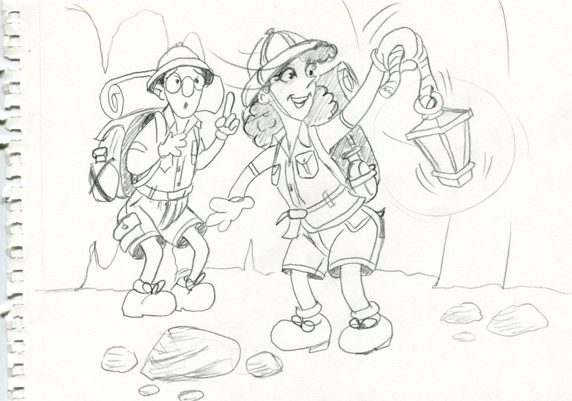 Jane y Tom Exploradores,Mi Proyecto del curso: Introducción a la creación de personajes estilo cartoon 0