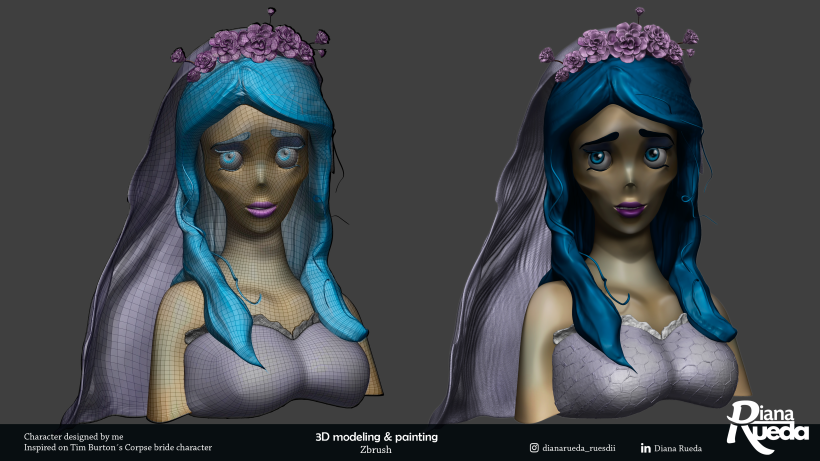 Emily y Luce - Mi Proyecto del curso: Modelado de personajes en 3D 4