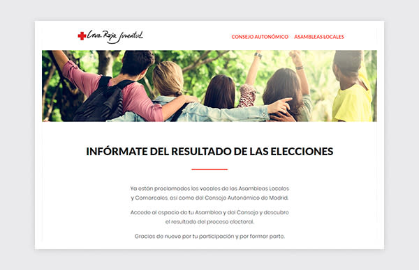 Web Elecciones CRJ 2019 - Cruz Roja Española 0