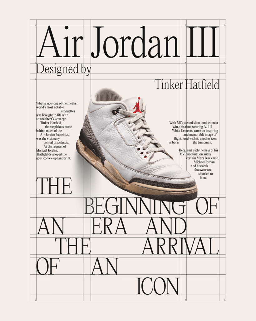 Poster art for Air Jordan III & Tinker Hatfield 1
