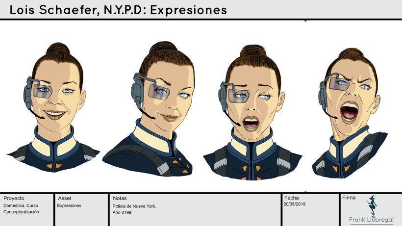 Lois Policía de N.Y, Mi Proyecto del curso: Metodología y conceptualización para el diseño de personajes 11