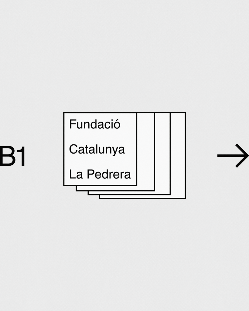 Brand design in progress for "Fundació Catalunya La Pedrera" 3