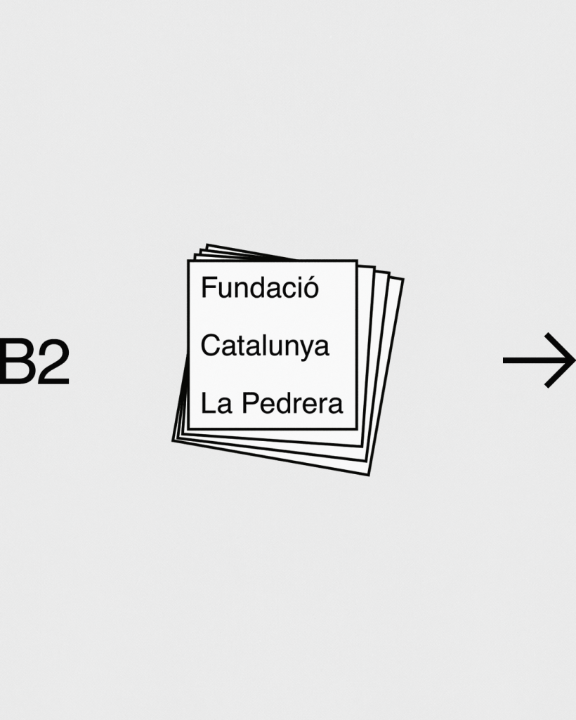 Brand design in progress for "Fundació Catalunya La Pedrera" 4