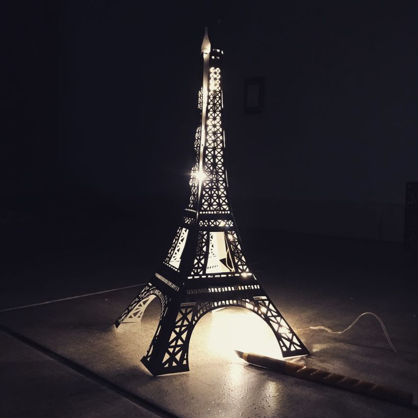 Lámpara de papel · Torre Eiffel 0