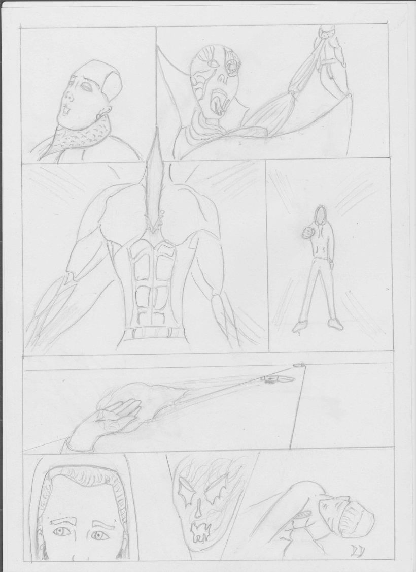 Mi Proyecto del curso: Dibujo a lápiz para cómics de superhéroes 2