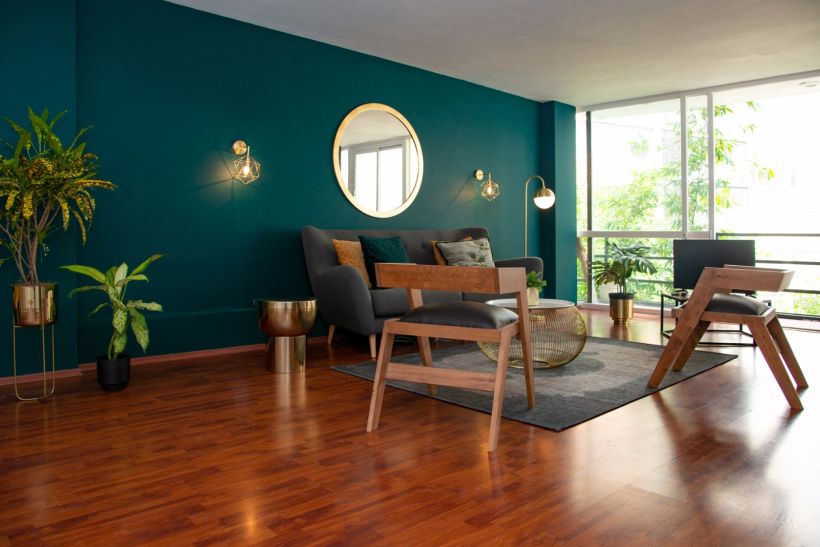 Green and Gold Airbnb 2