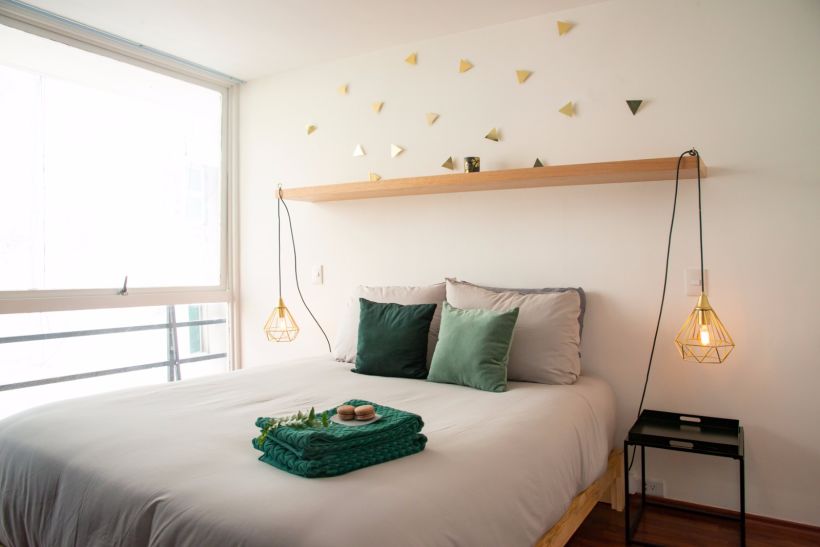 Green and Gold Airbnb 5