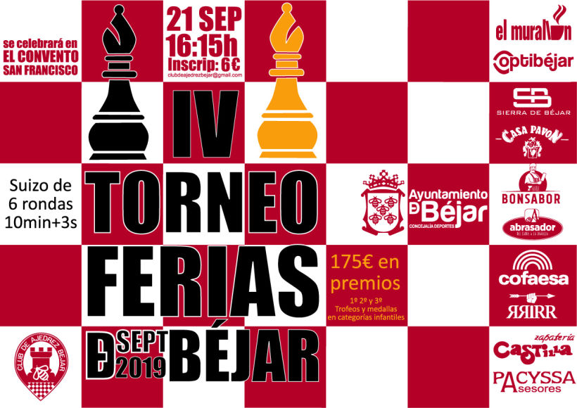 IV torneo de ajedrez Ferias de Béjar 2019