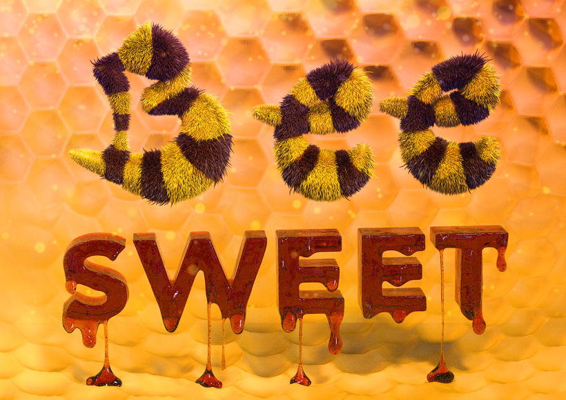 Bee Sweet ( Lettering 3D) 0