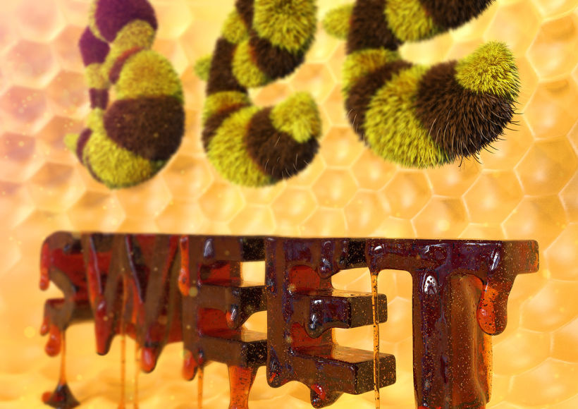 Bee Sweet ( Lettering 3D) 1
