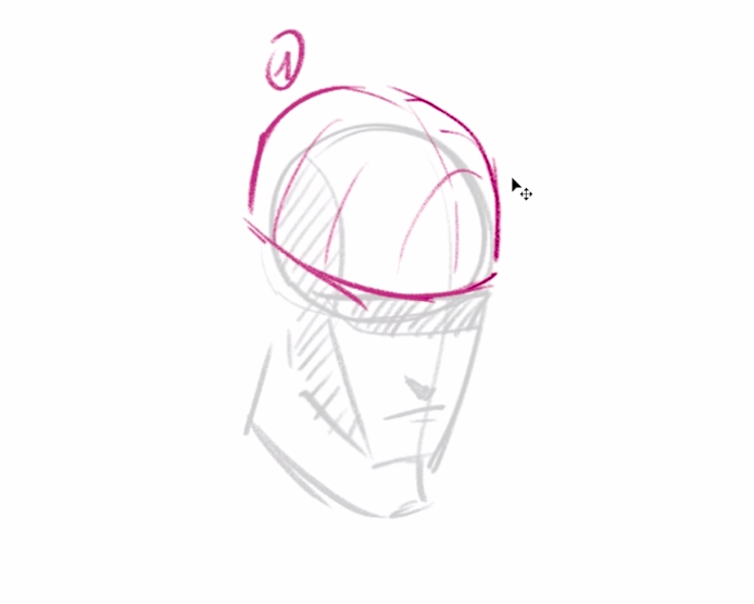 Aunque el casco tiene múltiples partes, aquí Fraisse ha seleccionado la más básica de ellas, el protector de cráneo