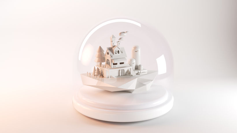 Mi Proyecto del curso: Creación de mundos 3D en miniatura con Procreate y Cinema 4D 4
