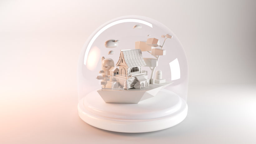 Mi Proyecto del curso: Creación de mundos 3D en miniatura con Procreate y Cinema 4D 5