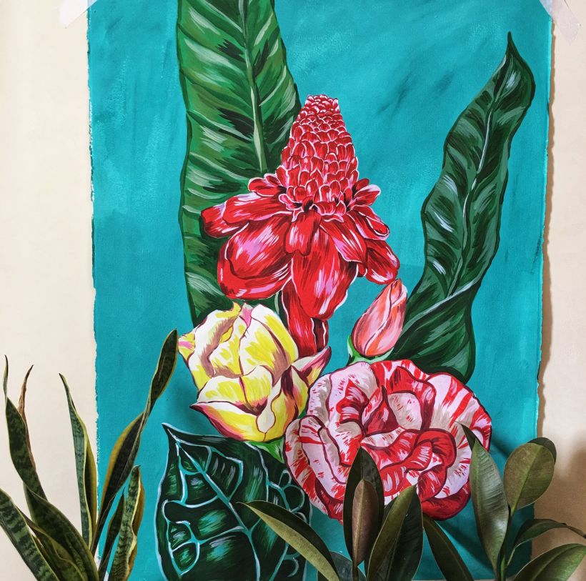 My project in Botanical Painting with Acrylic course -1