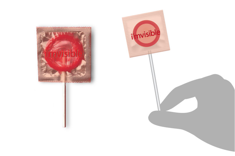 Condom lollipop / Piruleta condón