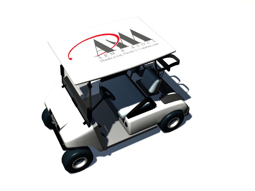 Quise ver si podía hacer un carrito de golf en 3D para luego usarlo en proyectos de arquitectura.