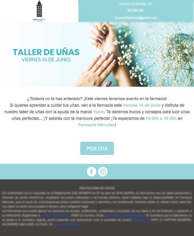Campaña de email marketing para farmacias (Madrid, 2019) 0