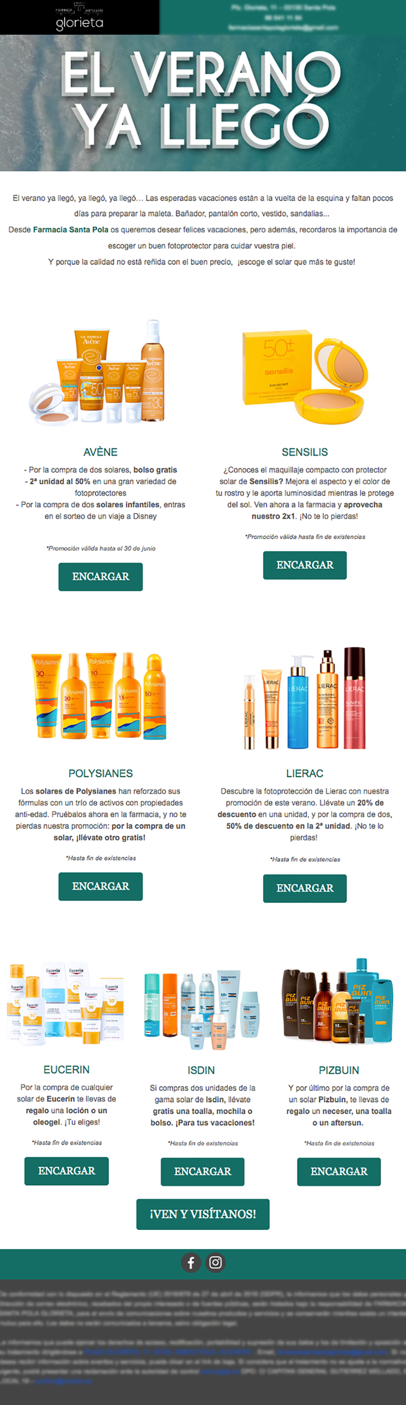 Campaña de email marketing para farmacias (Madrid, 2019) 2