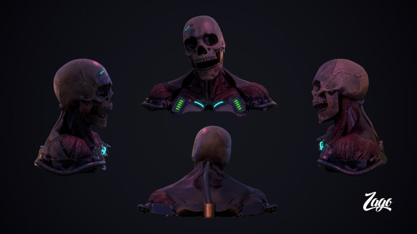 sci-fi skull 2 2