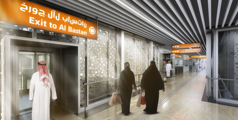 Señalización de la línea 3 del Metro de Riad. 4