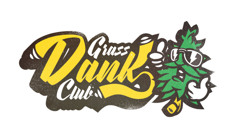 "Dank Grass Club" - Logo and branding 2