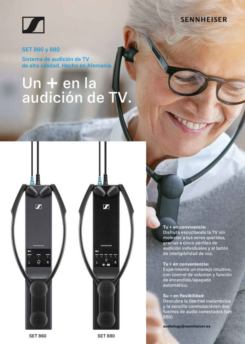 Auriculares Inalámbricos para TV Set 860 de Sennheiser Sistema Digital
